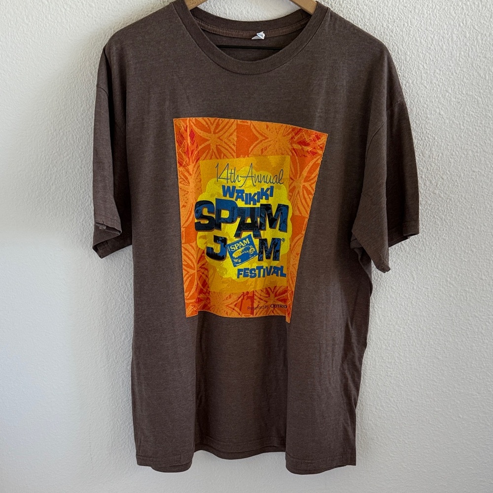 Hawaii 14th Annual Waikiki Spam Jam Festival T-Shirt Tee XL